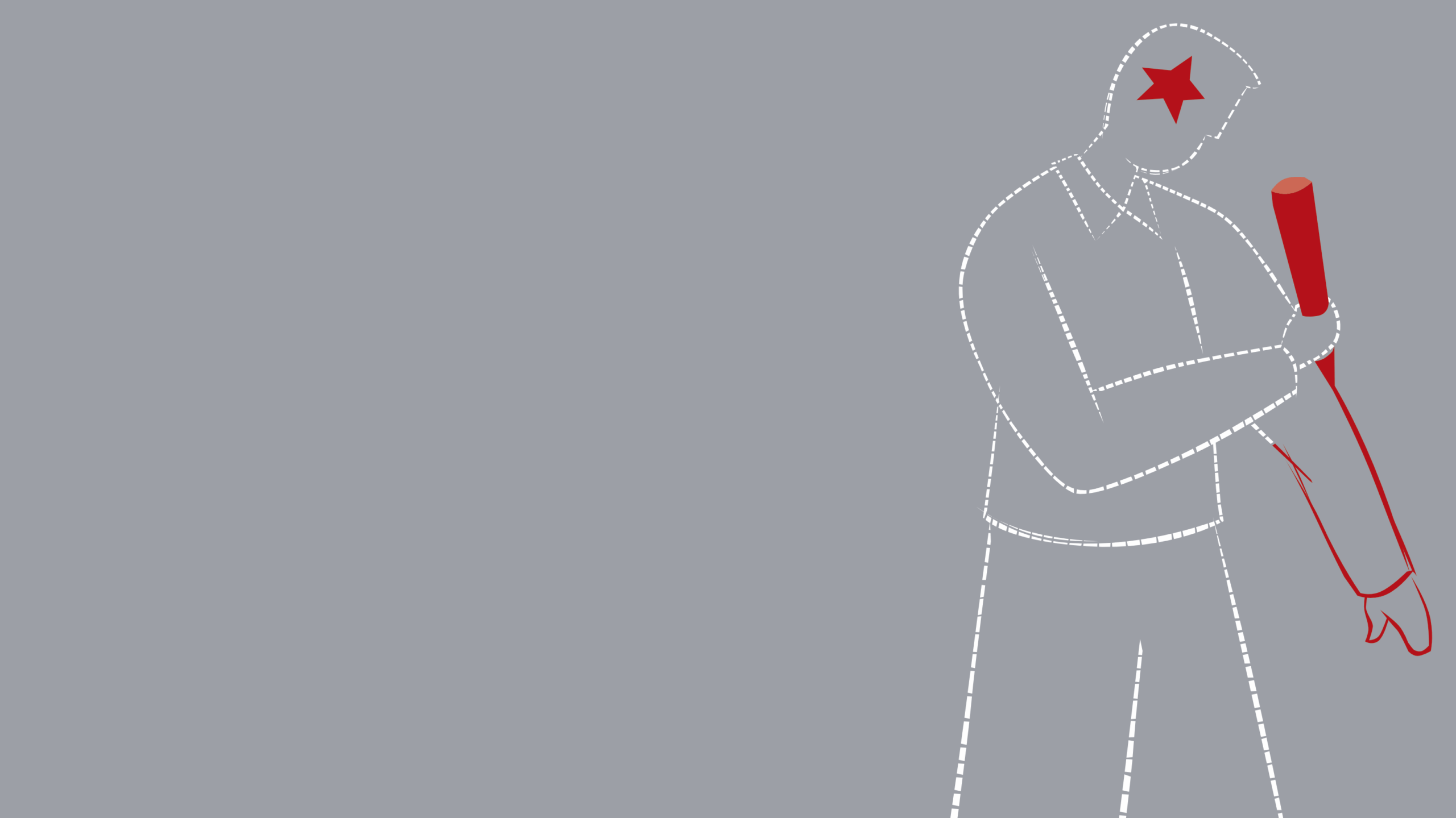 Illustration of a figure drawing a blueprint